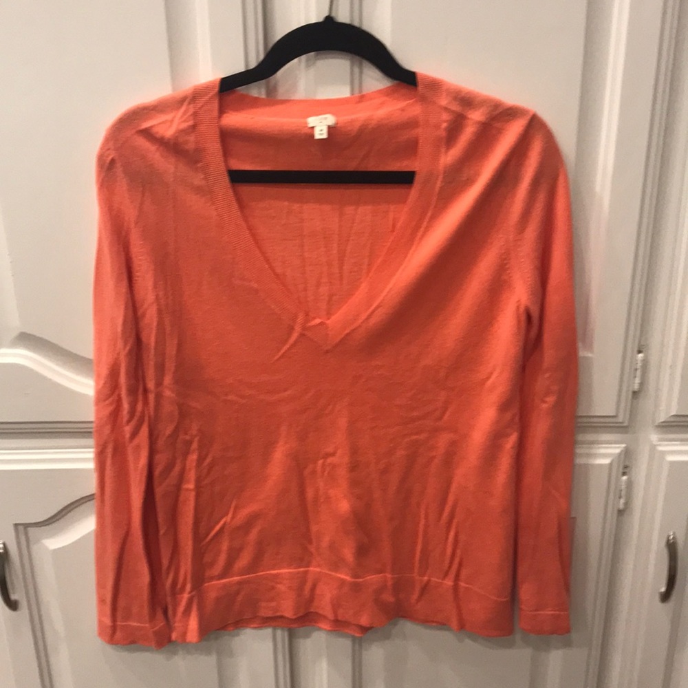 {J. C r e w} Coral Sweater - M